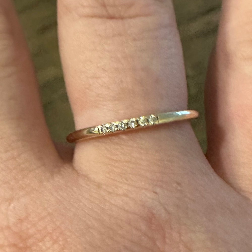 Mejuri Diamonds Line Ring